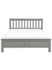 Beliani 2-tlg Doppelbett MAYENNE in Grau