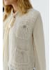 Oui Strickweste in light beige mel