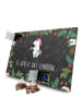 Mr. & Mrs. Panda Adventskalender Einhorn Muffin mit Spruch in Kreidetafel