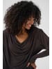 Kaffe Langarm-Bluse KAgina Regular fit in Black Coffee