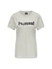 Hummel T-Shirt Training Kurzarm Sport Rundhals Figurbetont in Grau