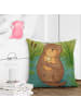 Mr. & Mrs. Panda Kissen Otter Muschel Design ohne Spruch in Weiß
