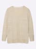 sheego by Joe Browns V-Ausschnitt-Pullover in champagner