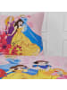 Disney Princess Bettwäsche-Set "Prinzessin Arielle, Schneewittchen, Cinderella, Belle" in Rosa