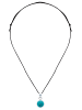 mantraroma 925er Silber - Kettenanhänger (L) 14 x (B) 26 mm mit Türkis