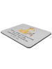 Mr. & Mrs. Panda Mouse Pad Sekretärin Erfolg mit Spruch in Grau Pastell