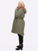 sheego Funktionsmantel in khaki-rostrot