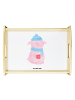 Mr. & Mrs. Panda Tablett Holz Schweinchen Glühwein ohne Spruch in Weiß