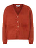 More & More softer, sportiver Cardigan in chilli orange