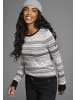 Kangaroos Norwegerpullover in schwarz grau