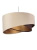 Licht-Erlebnisse Pendelleuchte Ø 50 x (T)107 cm in Weiß Beige Gold BraunWeiß Beige Gold Braun