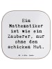 Mr. & Mrs. Panda Bierdeckel Spruch Mathematiker Magie mit Spruch in Weiß