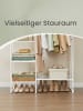 SONGMICS Kleiderständer Pataye in Weiß - (B)101.7 x (H)153.3 x (T)40 cm