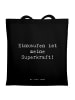 Mr. & Mrs. Panda Tote Bag Spruch Tragetasche Einkauf mit Spruch in Schwarz