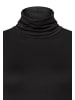 More & More softes Basic-Rollkragenshirt in black