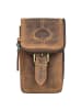 Greenburry Vintage Gürteltasche Leder 10 cm save brown