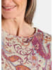 GOLDNER Kurzgröße:  Florales Jerseyshirt, Paisley-Muster in bunt / gemustert