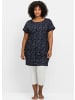 sheego Shirtkleid in marine bedruckt
