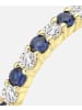 Vanlere Eternity-Ring aus 375 Gelbgold mit Zirkonia mit Saphir