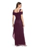 Vera Mont Abendkleid im Glitzer-Look in Grey/Dark Red