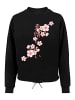 F4NT4STIC Oversize Sweatshirt Kirschblüten Asien in schwarz