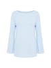 Ulla Popken Langarmshirt in hellgraublau