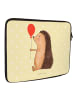 Mr. & Mrs. Panda Notebook Tasche Igel Luftballon ohne Spruch in Gelb Pastell