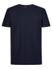 Petrol Industries T-Shirt mit Fischgrätmuster hayden in Blau