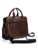 Farmhood Memphis Aktentasche Leder 39 cm Laptopfach in dark brown