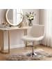 VASAGLE Barhocker Tyra in Weiß - (B)46.5 x (H)(65.5-77.5) x (T)43 cm