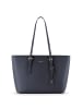 Lazarotti Bologna Leather XL Shopper Tasche Leder 35 cm in navy
