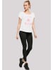F4NT4STIC Long Cut T-Shirt Sakura Flower Japan in weiß