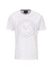 19V69 Italia by Versace T-Shirt Embrossed in weiß