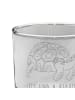 Mr. & Mrs. Panda Tumbler Glas Schildkröte MHerzieren mit Spruch in Transparent