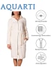 Aquarti Aquarti Damen Bademantel mit Reißverschluss Lang in ecru