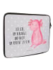 Mr. & Mrs. Panda Notebook Tasche Axolotl null mit Spruch in Grau Pastell