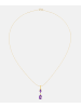 Diamant L'éternel Kette mit Anhänger, mit Amethyst, 375 Gelbgold