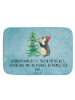 Mr. & Mrs. Panda Badvorleger Pinguin Weihnachtsbaum mit Spruch in Eisblau