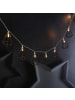 MARELIDA LED Lichterkette DIAMANT 10 kleine beleuchtete Rubine L: 1,6m in schwarz