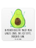 Mr. & Mrs. Panda Bierdeckel Avocado Glücklich mit Spruch in Weiß
