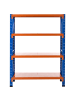 Beliani Regal FIUGGI in Orange/Blau - (W) 150 x (H) 200 x (L) 60 cm