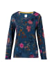 PiP Studio Trice Long Sleeve Top Flower in Dunkelblau
