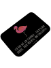 Mr. & Mrs. Panda Duschvorleger Flamingo Classic mit Spruch in Schwarz
