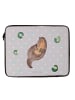 Mr. & Mrs. Panda Laptop Tasche Otter Seerose ohne Spruch in Grau Pastell
