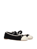 Miu Miu Schwarz Stoff Ballerinas