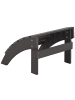 Beliani Gartenstuhl ADIRONDACK in Grau - (W) 50 x (H) 34 x (L) 43 cm