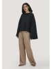 Hessnatur Hessnatur Strick Pullover Oversize aus Bio-Merinowolle mit Cashmere in schwarz