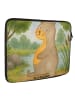 Mr. & Mrs. Panda Laptop Sleeve Otter Bauch Design ohne Spruch in Weiß