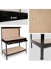 tectake Arbeitstisch mit Lochwand
