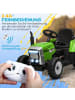 HOMCOM 12V Kinder Aufsitztraktor 3-6 Jahre Grün
